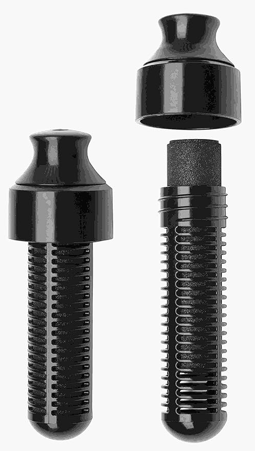 Bobble Classic Water Bottle, Filtered Water, BPA-Free Reusable Bottle, Soft Touch Carry Cap with Replaceable Carbon Filter for Sustainable Water and Hydration 18.5 oz - 2 Pack (Black)