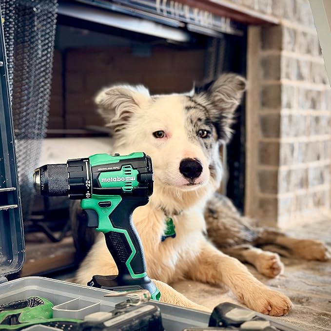 Metabo HPT 18V MultiVolt 1/2" Cordless Brushless Driver Drill Kit, High Power Drill Set with Bag, 2 Lithium-Ion Metabo Batteries and Charger, Compact Lightweight Power Driver, DS18DEX