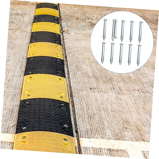 30 pcs Speed Steel Screws Screw Asphalt Anchors Ramp and Cable Driveway Rebar Hardware Wall Road Rubber for Bump Ground Heavy Bolt Bumps Curb Fasteners Concrete