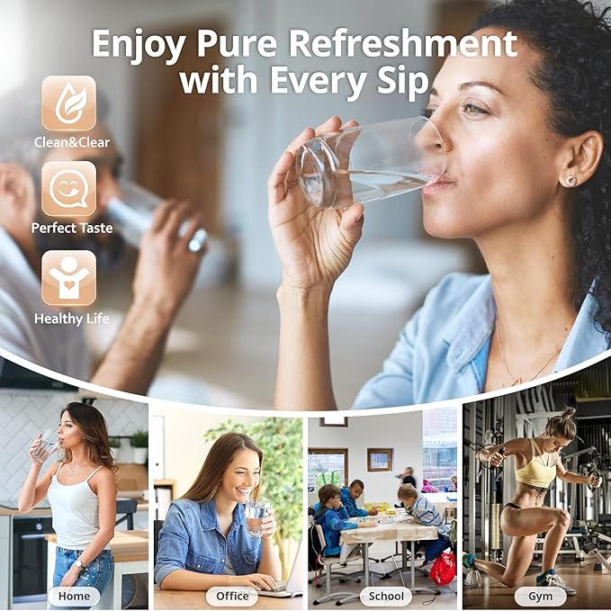 ICEPURE WFC002-01 Filter Replacement Cartridge, Replacement for ICEPURE Countertop Reverse Osmosis Water Filtration System, 4 Stage Purified Tap Water, Removes 99.99% PFAS&PFOA&PFOS, 12 Months, 1 Pack