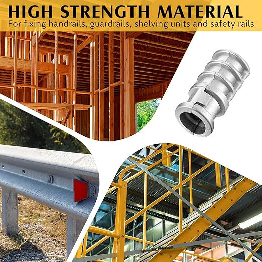 Zonon 100 Pcs 1/4 x 1 Lag Shield Anchor Long Zinc Alloy Bolts Concrete Anchors Lag Screws Masonry Anchors Hole