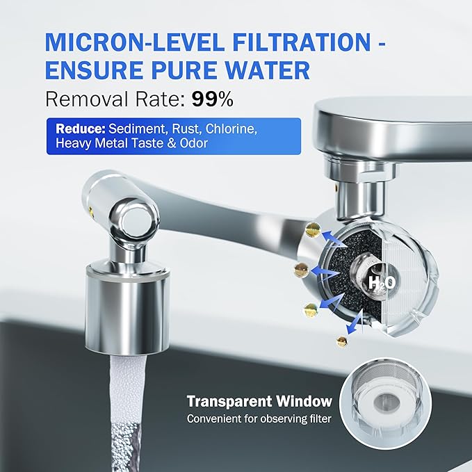 Faucet Filter Replacement, 8pcs PP Cotton