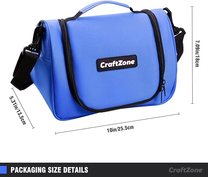 Tool Kit Portable,Basic Hand Tool Set 21Pcs with Pouch,Tool Bag for Home|Dorm|Office|DIY|Classroom,Blue