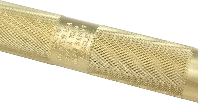 Mayhew Tools 25075 Brass Drift Punch, 3/4-19mm x 8"