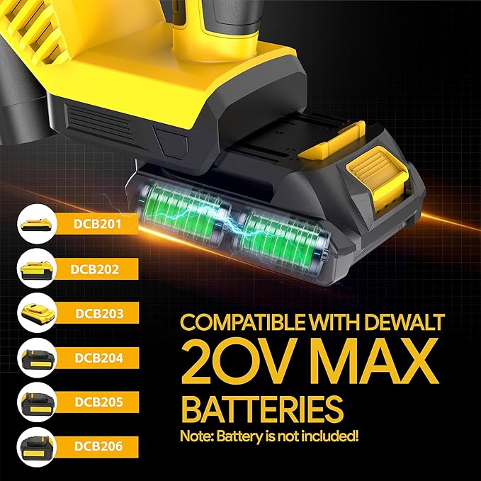 Cordless Jig Saw Compatible with Dewalt 20v Max Battery(No Battery) Brushless Jigsaw, Variable Speed, 45° Beveled Cuts, 3 Orbital Action, with Jigsaw Blades for Straight/Curve/Circle Cutting