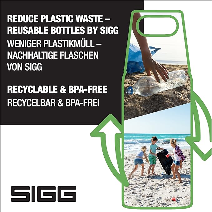 SIGG - Tritan Renew Transparent Water Bottle - Total Clear ONE MyPlanet - For Carbonated Beverages - Dishwasher Safe - With Fruit Strainer - Leakproof & Lightweight - BPA Free - 17 Oz / 25 Oz / 51 Oz