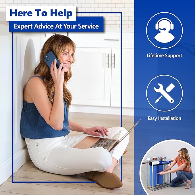 Express Water – Iron & Manganese Reducing Replacement Filter – Whole House Iron Replacement Water Filter – High Capacity Water Filter – 4.5” x 20” inch