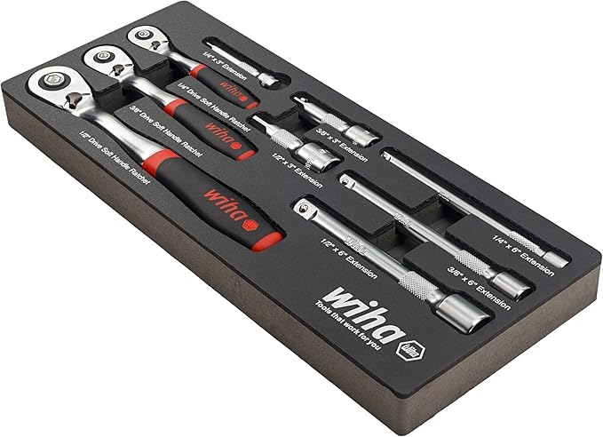 9pc SoftFinish Ratchet wrench set