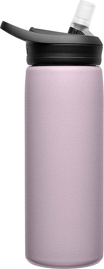CamelBak Eddy+ Water Bottle with Straw 20oz - Insulated Stainless Steel, Purple Sky