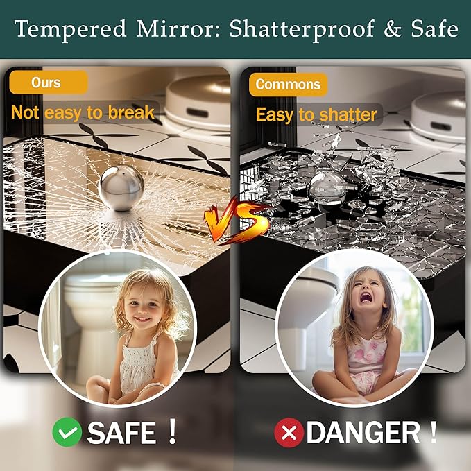 Black Medicine Cabinet with Mirror for Bathroom:20x26 Inch Small Mirrored Vanity Storage with Adjustable Shelves-Surface or Recessed Wall Mount-Matte Black Frame