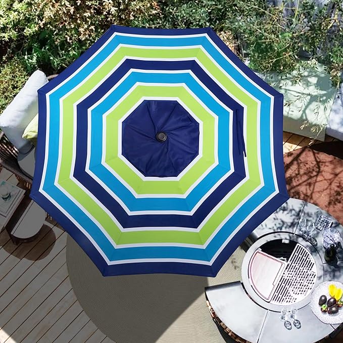 Blissun 9ft Patio Umbrella Replacement Canopy, Market Umbrella Top, Outdoor Table Umbrella Canopy for 8 Ribs, Canopy Only