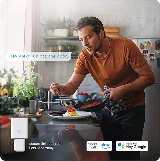 Lockly Smart Lock Model 7S, Bluetooth Smart Door Lock, Keyless Entry with PIN Genie® Digital Keypad, Front Door Lock Deadbolt