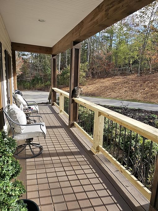 51 Pack Deck Balusters 36"x1" Strip Baluster, Black Metal Deck Spindle and Stair Railing with Screws, Rectangular Deck Balusters for Porch Railing