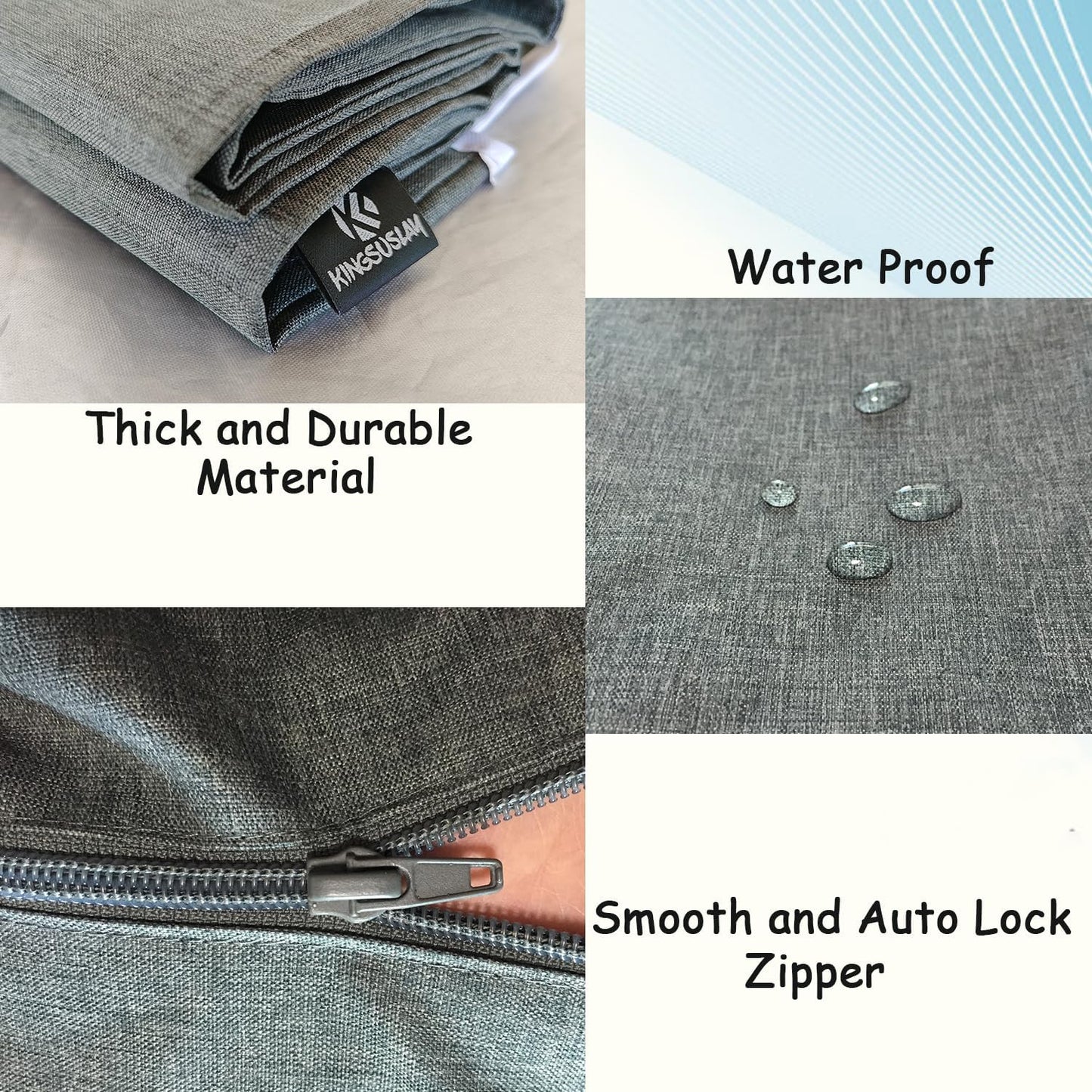 XL Large Hanging Laundry Hamper, Over the Door Laundry Bag with Zipper and Wide Open Top,Hanging Hamper for Storage Laundry, Clothes, Toys,36x 22 Inch, Heather Grey 2Pack.