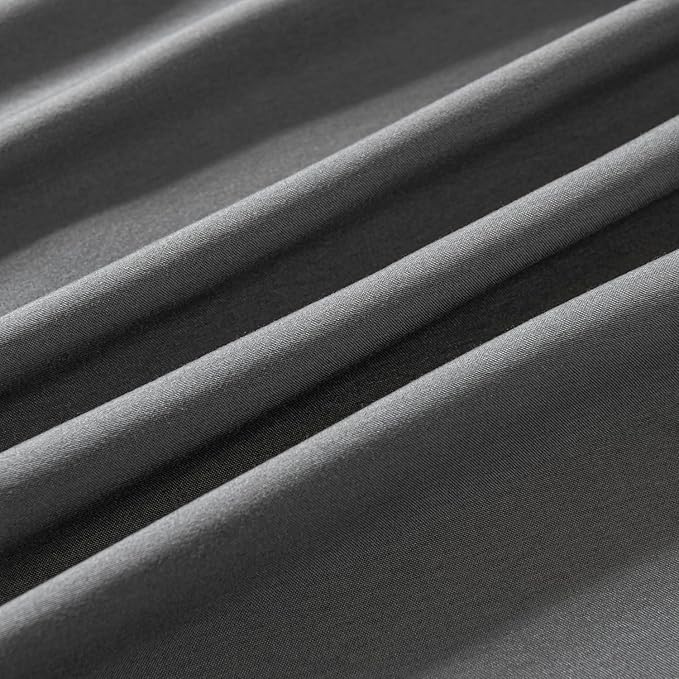 Bed Skirt Queen Size Ruffled Bed Skirt with Split Corners, 16 Inch Drop Dust Ruffle Bed Skirt with Platform, Gray, Queen - 16" Drop