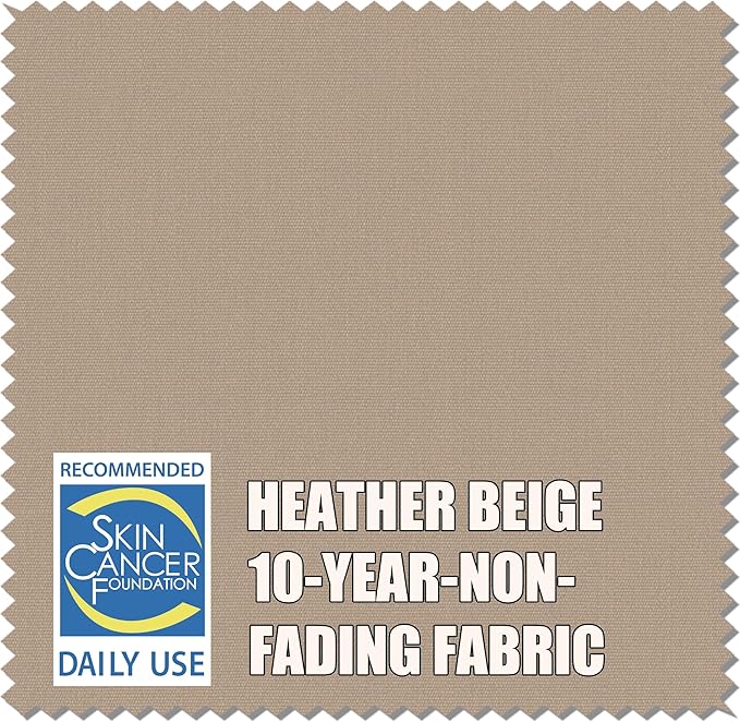 EliteShade USA Atlas 3-Tier 10x10FT Full Aluminum Cantilever Patio Umbrella for Outdoor restaurant Garden Courtyard Deck Pool and Marketing with Light(No battery),Heather Beige