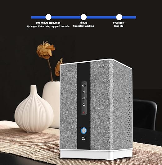 H2&O2 Inhalation Machine with 225ml/min 99.99% High Purity H2 Low Noise Hydrogen Water Generator ionizer SPE/PEM