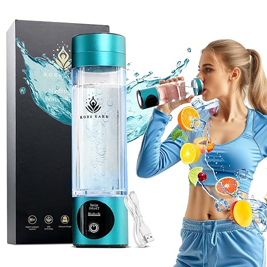 Hydrogen Water Bottle, Hydrogen Water Bottle Generator Produces Pure Hydrogen Water, SPE/PEM Technology, OLED Display, Purification Vent, Generates up to 5500 PPB, Best Hydrogen Water Generator.