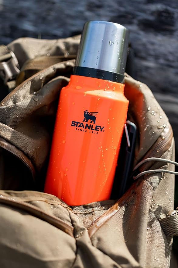 Stanley Classic Vacuum Insulated Wide Mouth Bottle -BPA-Free 18/8 Stainless Steel Thermos for Cold & Hot Beverages