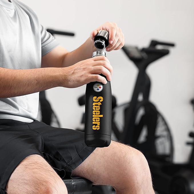 FOCO NFL unisex-adult NFL Team Logo Wordmark Chill Water Bottle