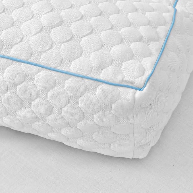 Gehannah Foam Knee Pillow for Side Sleeper, 5.5" Leg Pillow, Separates Legs for Aligns Spine, Relief Lower Back Pain, and Support for Pregnancy