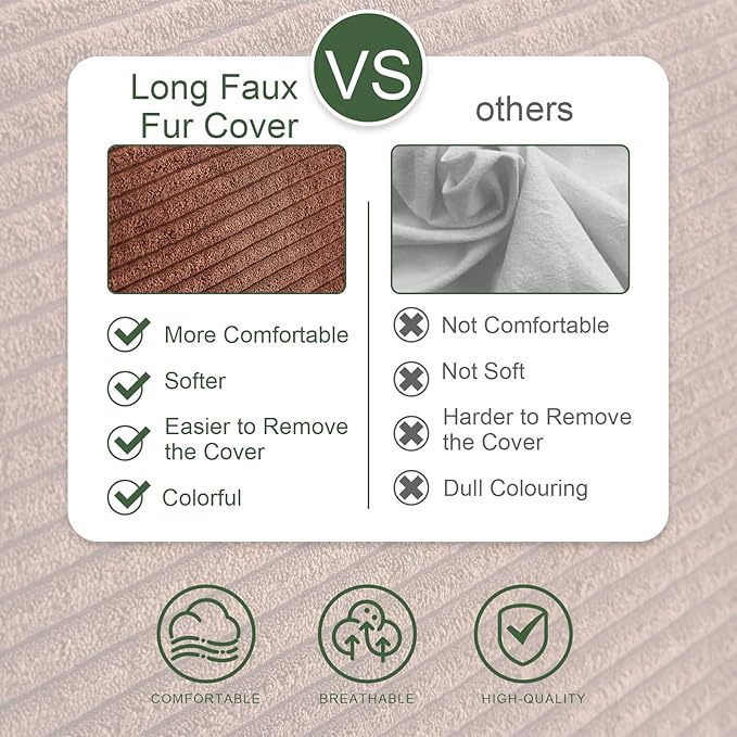 HIGOGOGO Wedge Headboard Pillow, Bed Rest Reading Pillow, Backrest Positioning Support Bolster Cushion with Removable Cover,King Size 76.8X20.4X8.4,Coffee