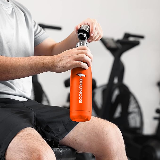 FOCO NFL unisex-adult NFL Team Logo Wordmark Chill Water Bottle