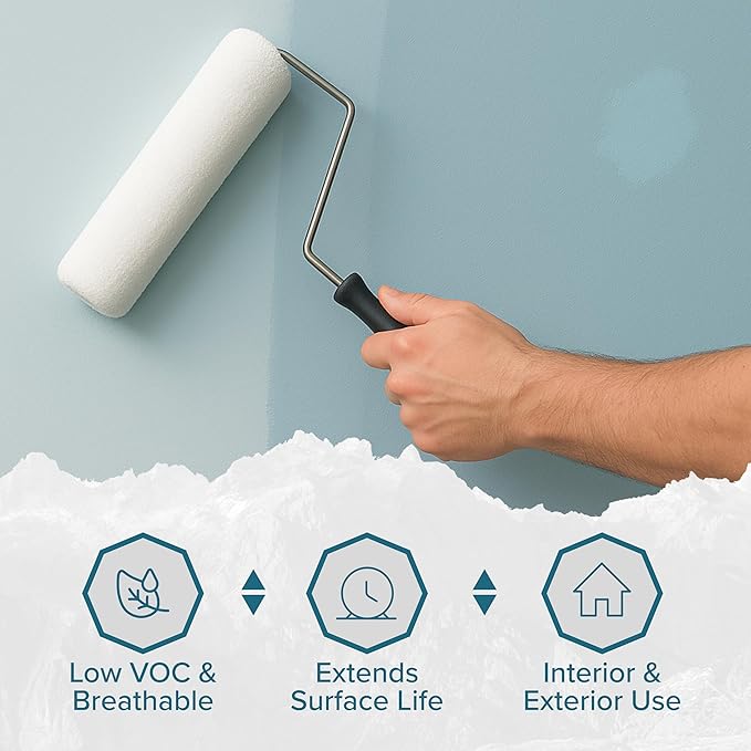 Polar Clear Binding Primer - 33 Fl Oz - High-Adhesion Primer for Drywall, Plaster, Cement, Stucco & Wood - Interior & Exterior Clear Base Coat & Paint Prep