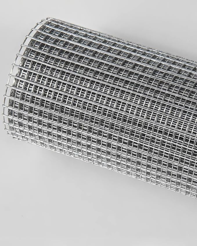 Hardware Cloth 36in x 10ft 1/4 Inch 22 Gauge, Hot-Dipped Galvanized Welded Wire Mesh, Low Carbon Steel, Animal Cage Wire Netting, Garden Wire Mesh