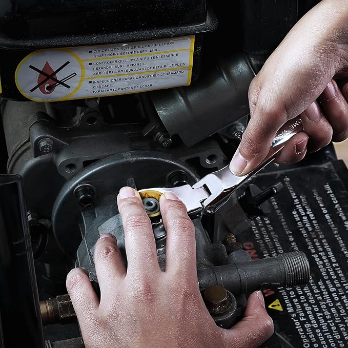 DURATECH 16 * 18 mm Extra Long Anti-Slip Flex-Head Ratcheting Wrench, Metric, CR-V Steel