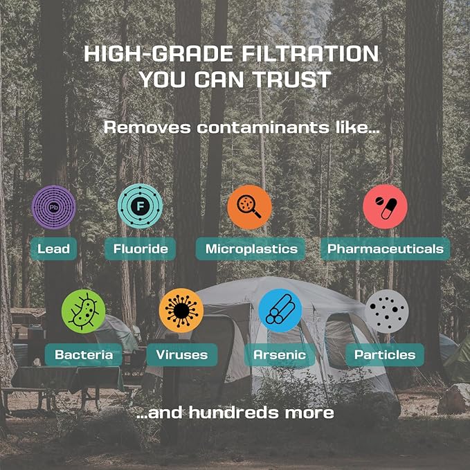 FTO+ Water Filter Cartridge - Dependable Gravity Water Filter for Easy Installation as a Berkey Water Filter Replacement - Ceramic Gravity Water Filter For Stainless Steel Systems