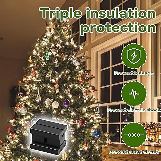 Lighting Extension Cord Splicer Electrical Wire Connector, 18/2 Gauge Cord SPT-1 Black for Indoor and Outdoor Yard Landscape Light Connector LED String Light Wire Extension Connector 15Pcs