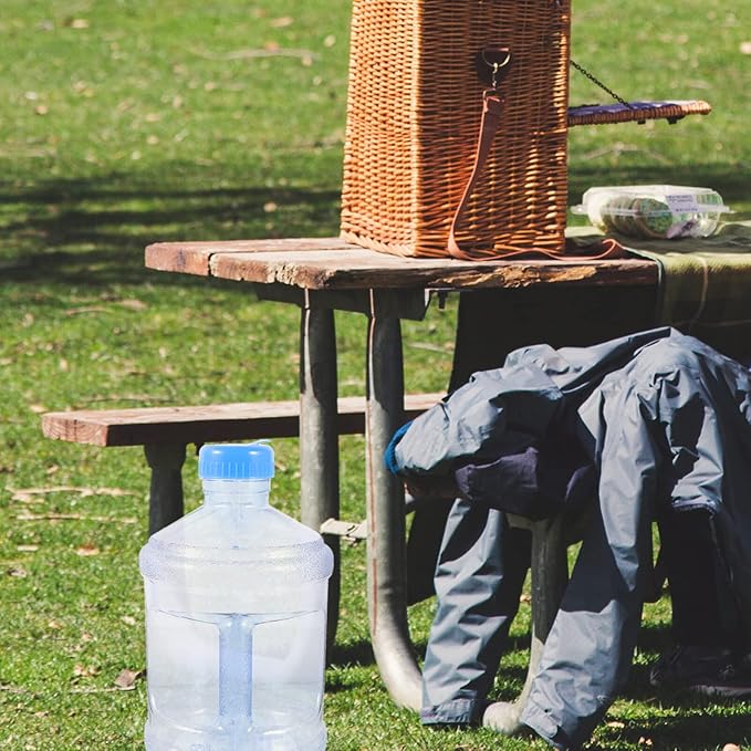 LALAFINA Camping Water Container Jug 3l Water Bucket Leak-proof Plastic Water Bottle Reusable Motivational Jug Screw Top Cap with Integrated Handle for Outdoor Sports