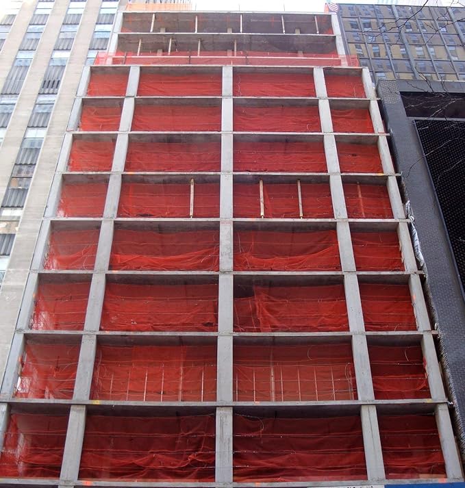 Debris Safety Netting Orange Fire Retardant (8.6' x 150', Orange)