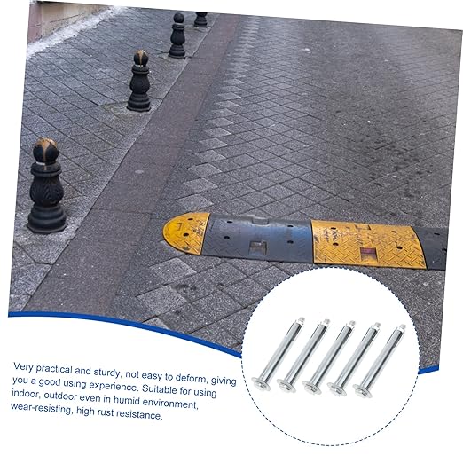 30 pcs Speed Steel Screws Screw Asphalt Anchors Ramp and Cable Driveway Rebar Hardware Wall Road Rubber for Bump Ground Heavy Bolt Bumps Curb Fasteners Concrete