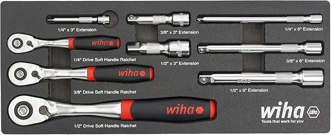 9pc SoftFinish Ratchet wrench set