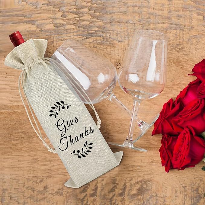 Graduation Appreciation Gifts for Teacher Wine Bag Thank You Gift for Coach Graduation Farewell Gift for Friends Classmates Wine Gift Bag Retirement Gift for Women Men Drawstring Wine Wrap Bag