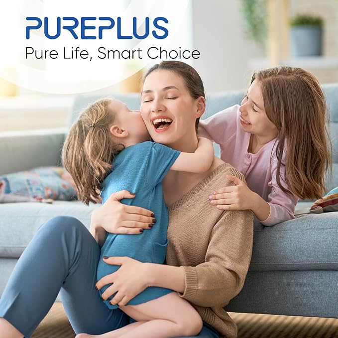 PUREPLUS 5 Micron 10" x 4.5" Whole House Coconut Shell Activated Carbon and KDF Water Filter, Heavy Metal Removal Replacement Water Filter, CTO10BB-KDF, 3 PACK