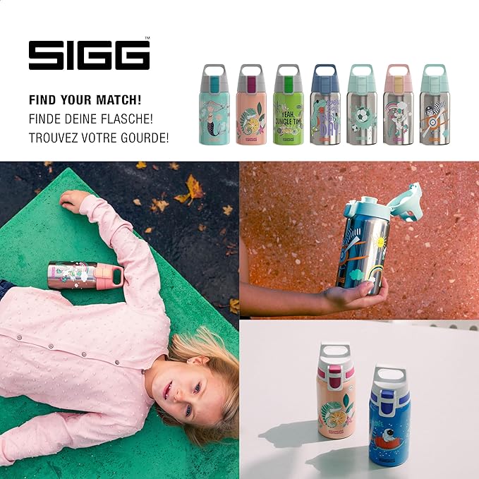 SIGG - Stainless Steel Kids Bottle - Shield One - Suitable For Carbonated Beverages - 17 Oz