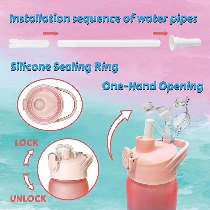 Decorate Your Own Water Bottle Kits,Fun Arts and Crafts Gifts for Girls Age 4-6-8-10,Mermaid Painting Crafts Toys for Girls Birthday