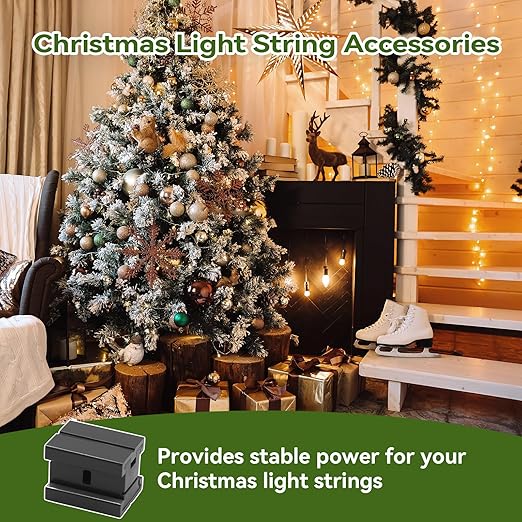 Lighting Extension Cord Splicer Electrical Wire Connector, 18/2 Gauge Cord SPT-1 Black for Indoor and Outdoor Yard Landscape Light Connector LED String Light Wire Extension Connector 15Pcs