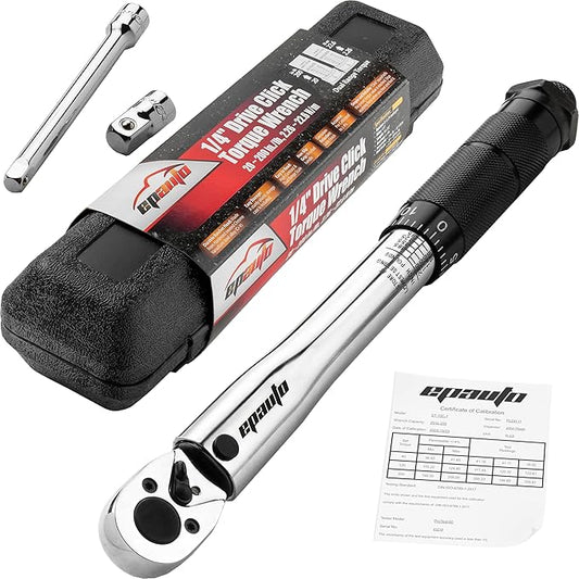 EPAuto 1/4-Inch Drive Click Torque Wrench (20-200 in.-lb. / 2.26 ~ 22.6 Nm)