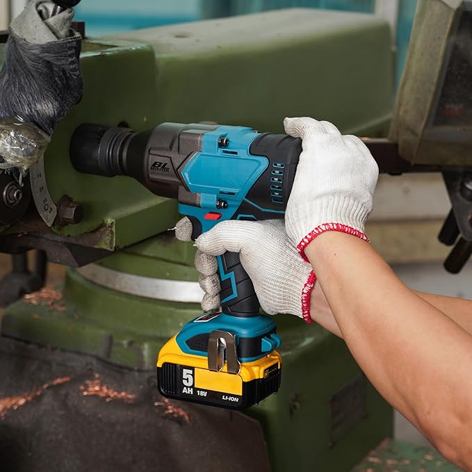 FSYAO 1100 ft-lbs(1500Nm) maximum torque, 20V 3/4 inch cordless impact wrench-brushless, 4-speed adjustment, automatic start and stop.(Host only/Without battery).