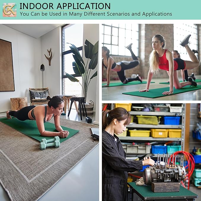 Foam Toolbox Liner Shelf Liner, Thickened Durable Pad Tool Box Mat for Protecting Your Tools, Work Surfaces, Garage, Chest -Green 3mm Thickness, 20 inch*24 ft