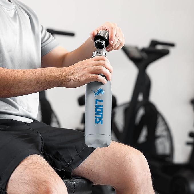 FOCO NFL unisex-adult NFL Team Logo Wordmark Chill Water Bottle