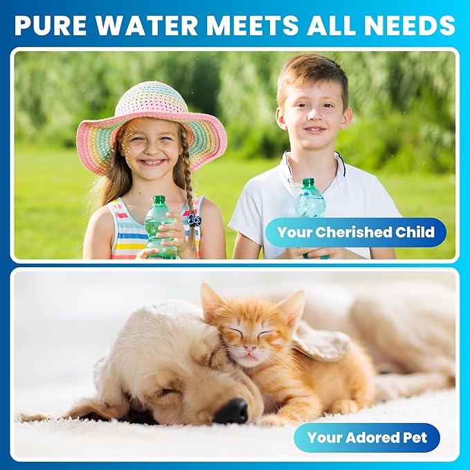 GWS ProQ2 Reverse Osmosis Filter Replacement Set for PROQ2, 5 Stage RO Water Filters for Under Sink Water Filtration System, Quick-Change Filter Replacement Cartridge 5PC