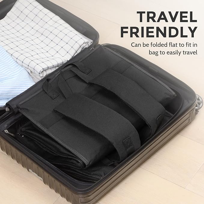 Extra Large Laundry Backpack Bag for College Dorm Room Camp Travel, Men Women Heavy Duty Laundry Hamper with Structure - Stand Itself and Easy Storage (Black)