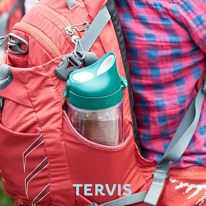 Tervis Softball - All Over Made in USA Double Walled Insulated Tumbler Travel Cup Keeps Drinks Cold & Hot, 24oz Water Bottle - Gray Lid, Classic