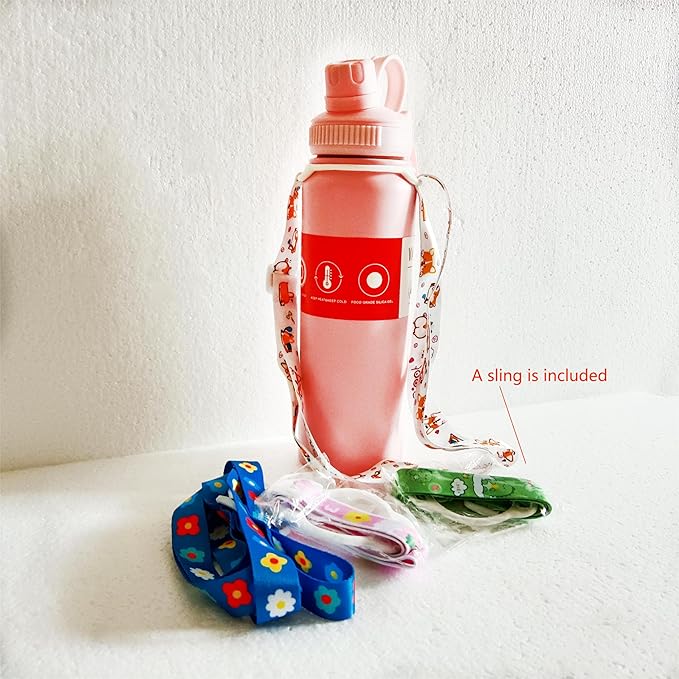 Gerrit 27 oz Insulated Vacuum Stainless Steel Water Bottle With Straight Drink Lid, Easy To Carry (Pink), Large capacity, YP234