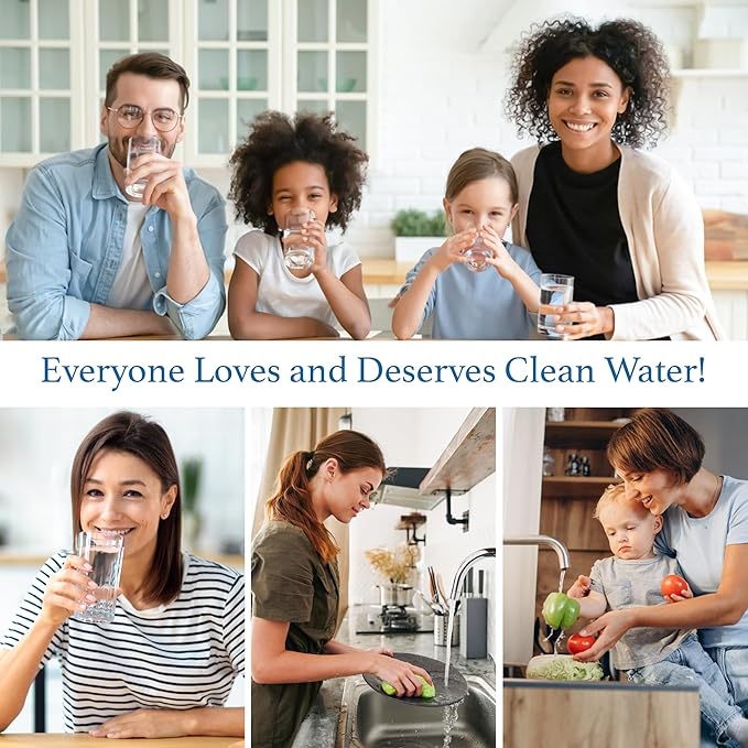 Reverse Osmosis Deionization (RODI) 10" Replacement Filter Kit (Sediment Cartridge, Carbon Cartridge, Color Indicating DI Cartridge Filled with MBD-30 Nuclear Grade Resin and 50 GPD Membrane) by CFS